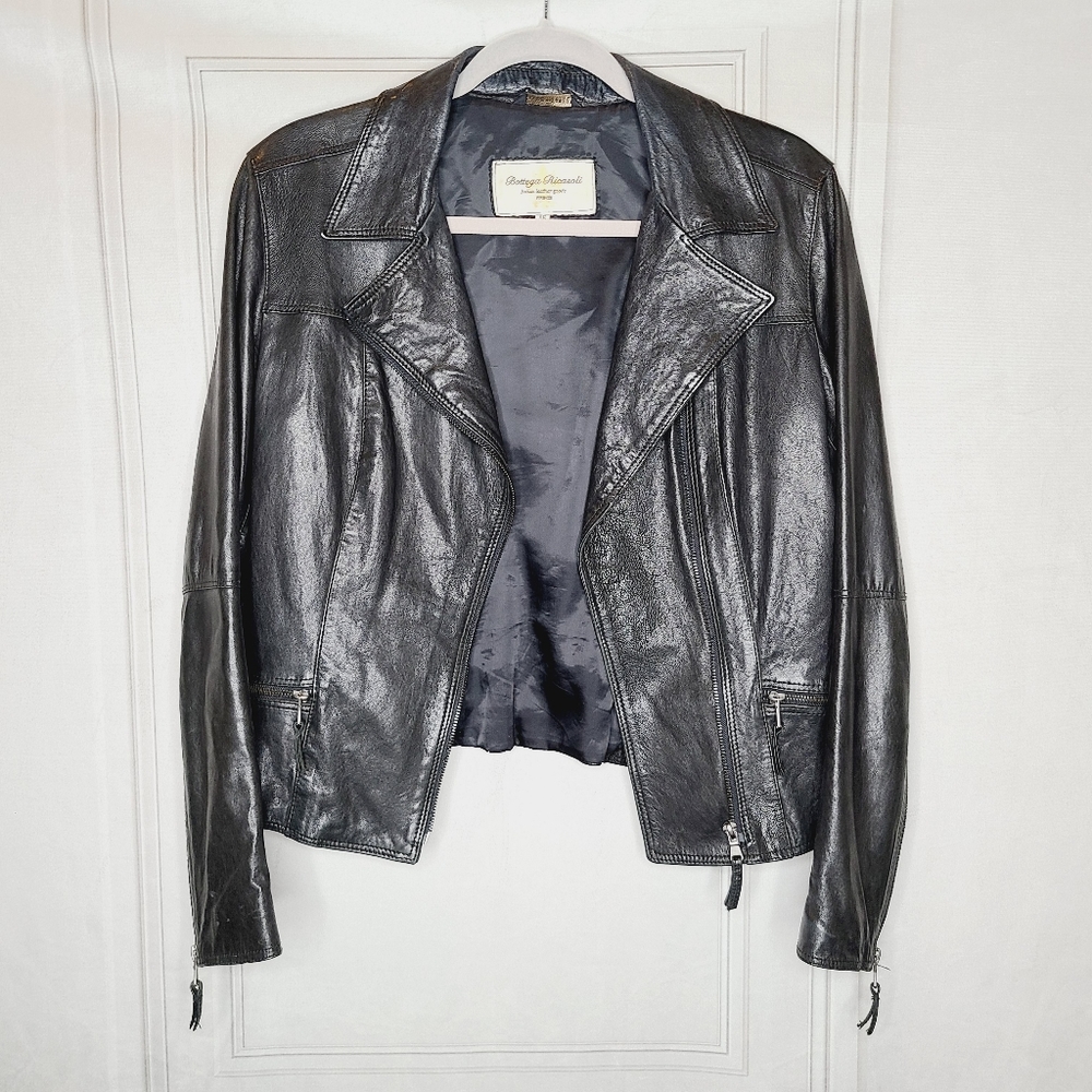 Italian Leather Biker Jacket